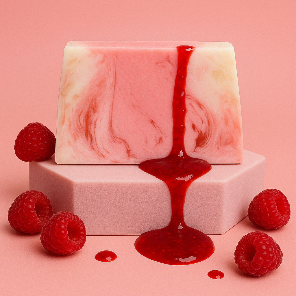Tranche de savon Framboise sucrée x10