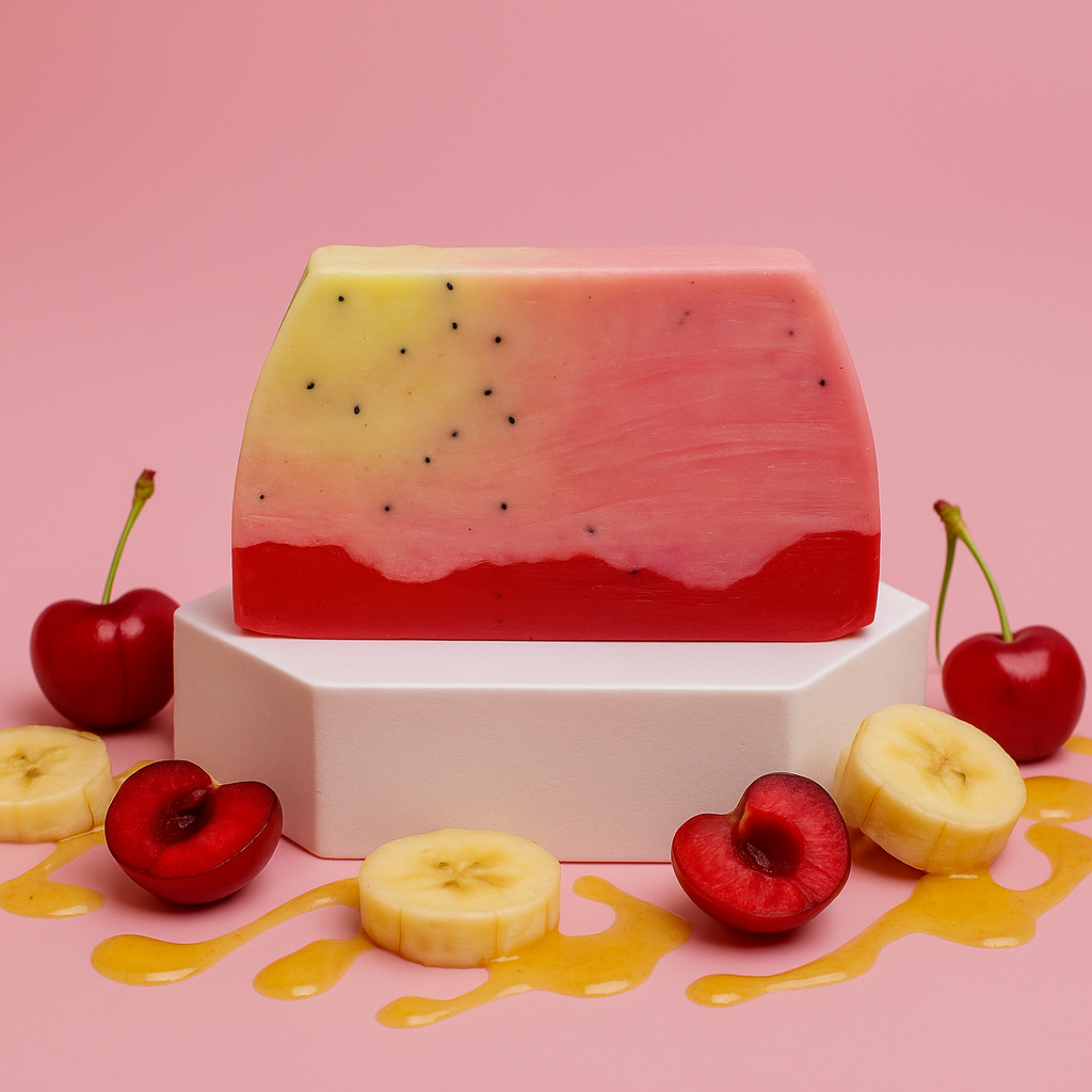 Tranche de savon Cerise-banane x10
